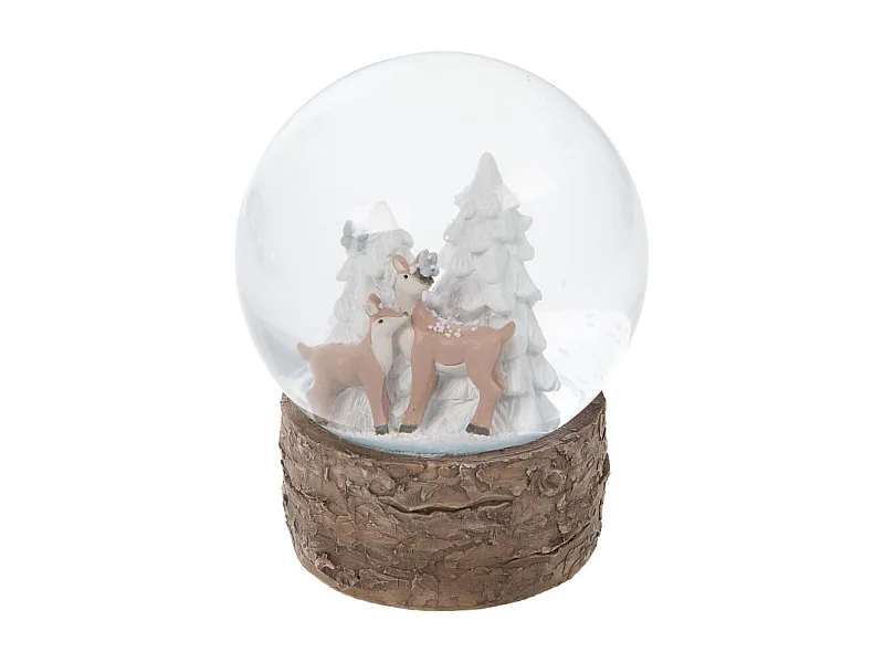 Boule à neige Biche refuge