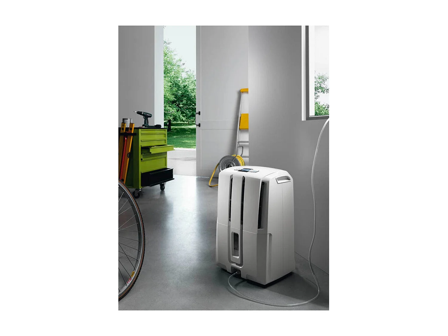 Luftentfeuchter DeLonghi DD230P 30l/Tag 72m² - Hebepumpe, Wäschefunktion, Gas R290