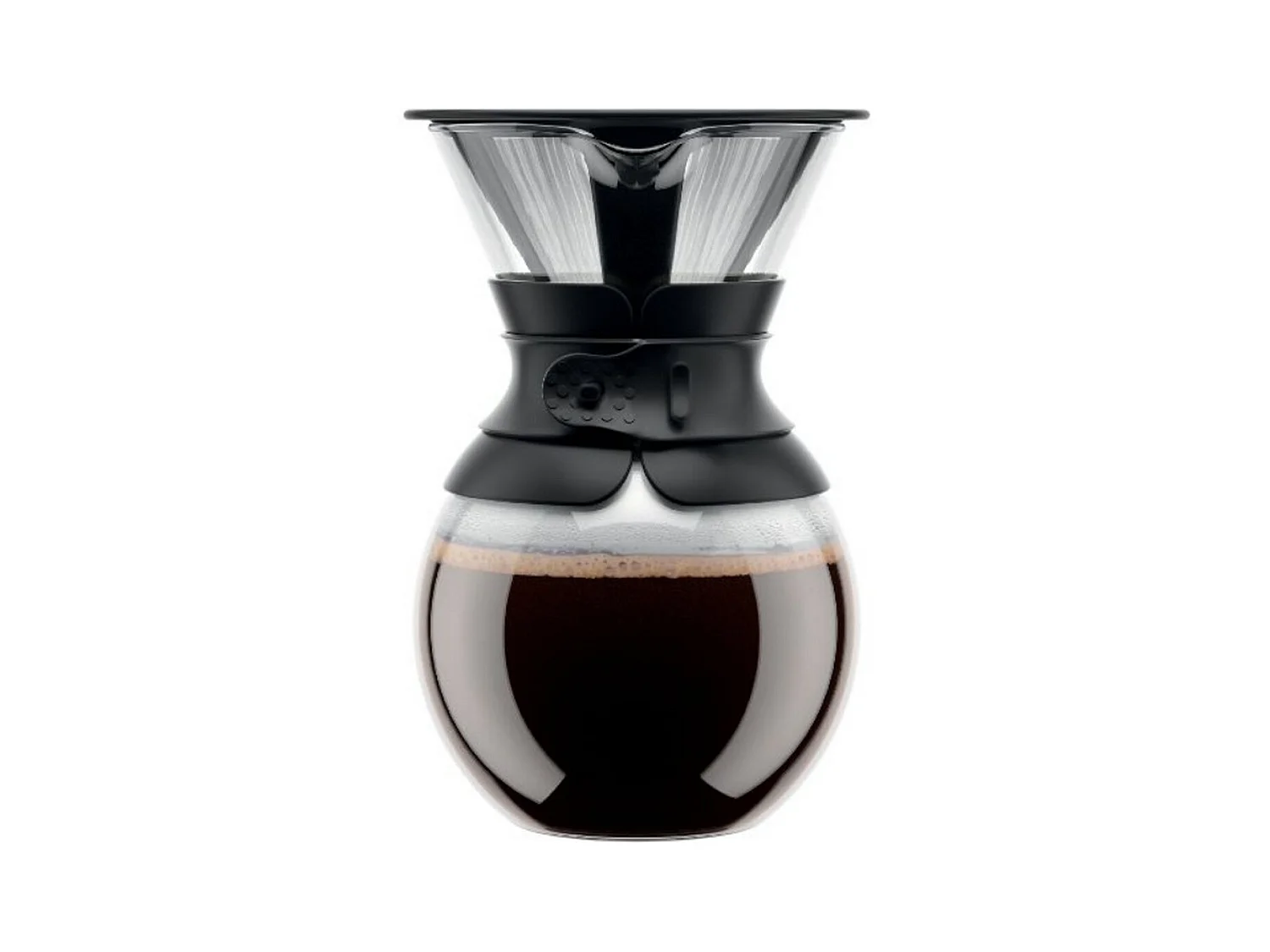 POUR OVER - Cafetiere BODUM , filtre permanent maille inox, 1.0 l, 8 tasses