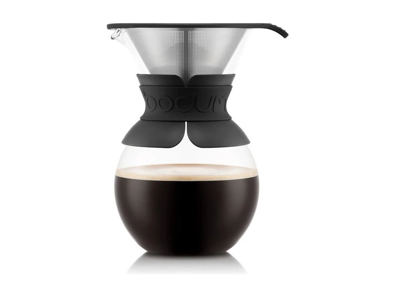 POUR OVER - Cafetiere BODUM , filtre permanent maille inox, 1.0 l, 8 tasses