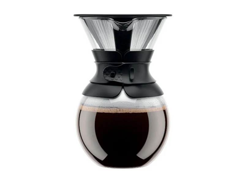 POUR OVER - Cafetiere BODUM , filtre permanent maille inox, 1.0 l, 8 tasses