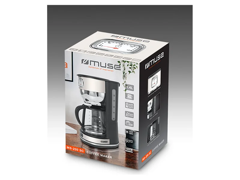 Cafetière à filtre MUSE MS-220SC