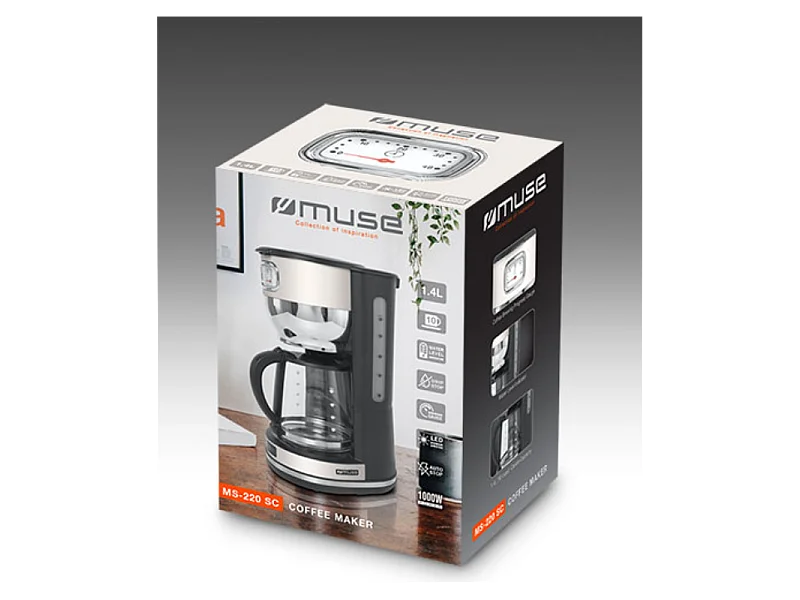 Cafetière à filtre MUSE MS-220SC