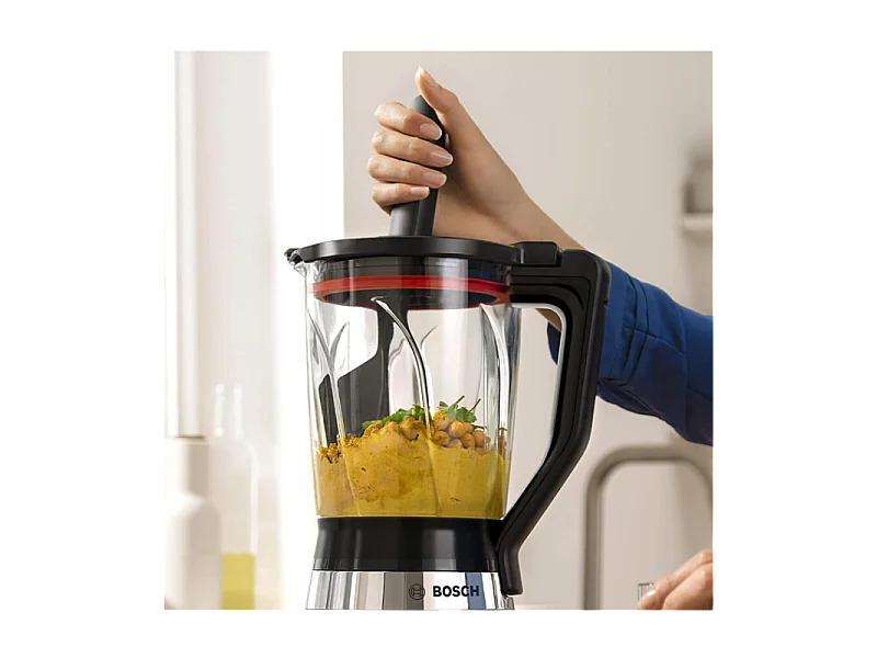 Bosch Serie 4 MMB6382M Frullatore da Tavolo 1200 W Nero Acciaio Inossidabile