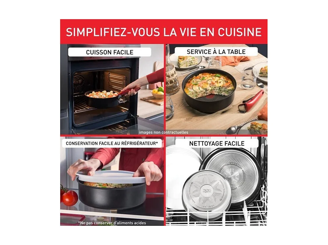 Tefal Poêle wok aluminium  26 cm - L3967702