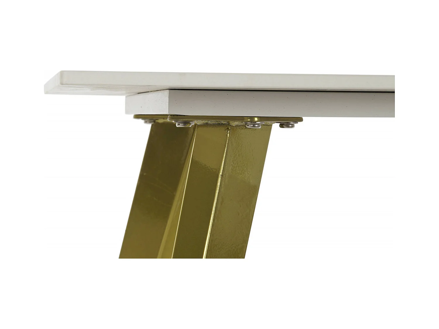 Table basse élégance en céramique touché doré