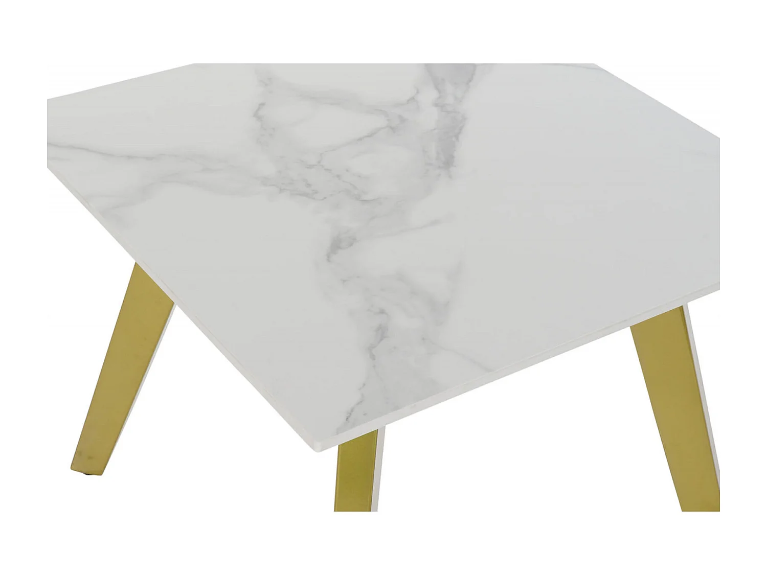 Table basse élégance en céramique touché doré