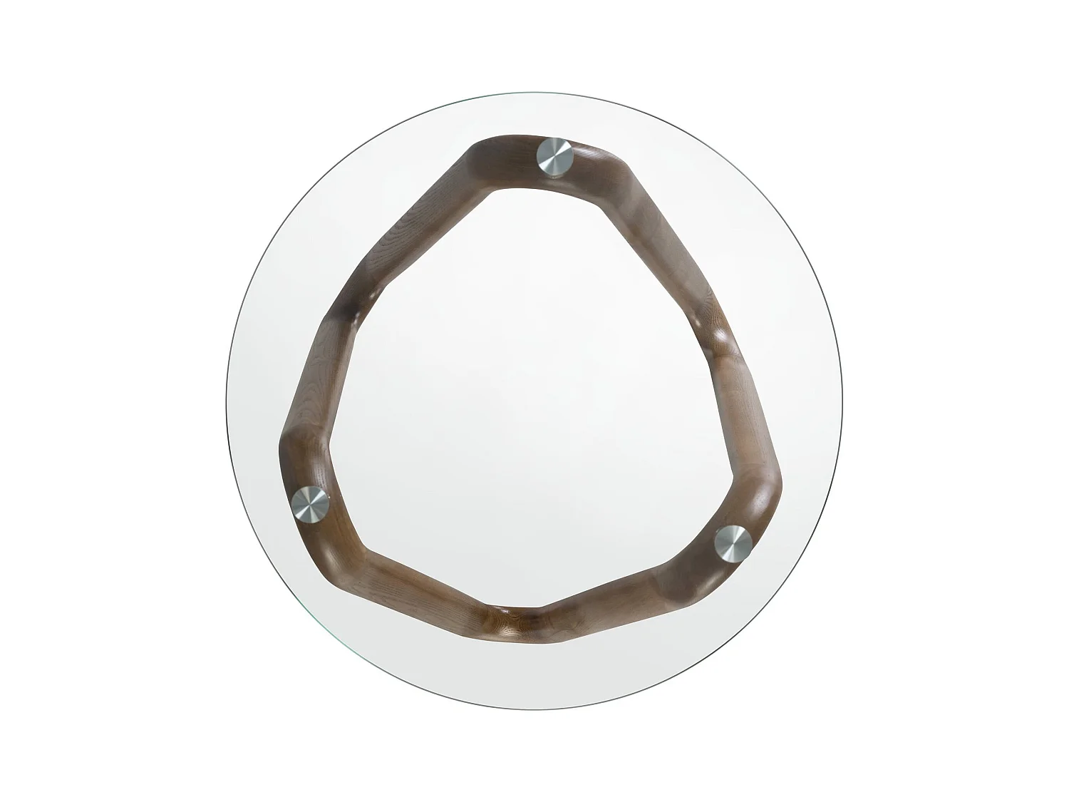 Table basse ronde en verre Angel Cerda