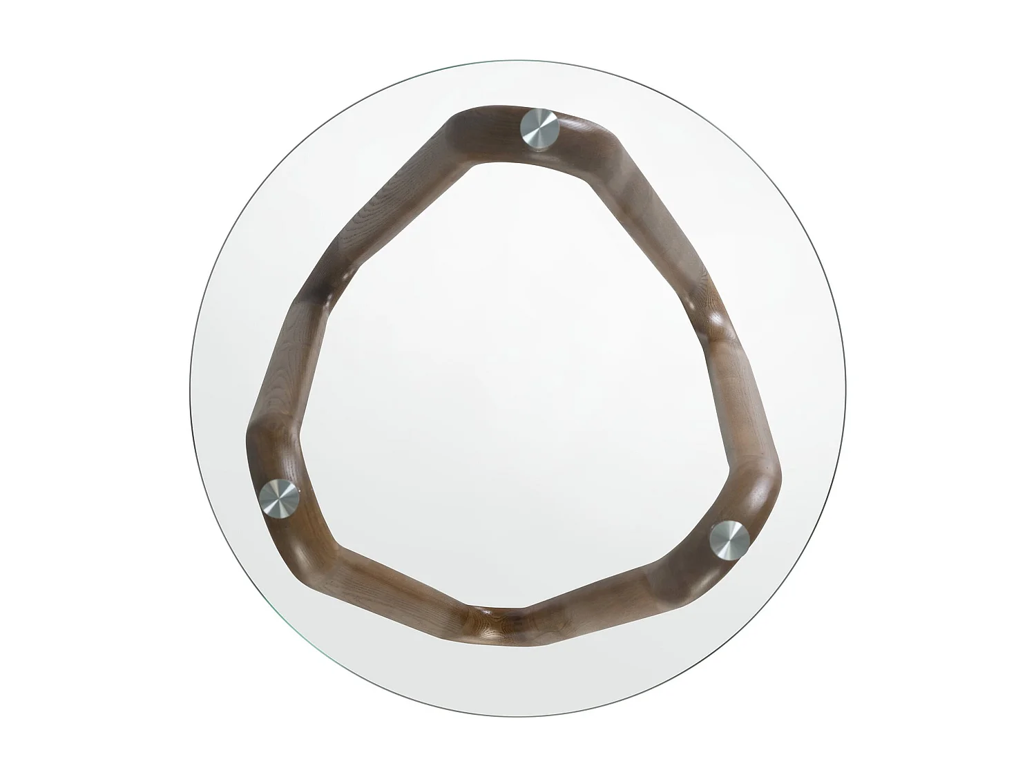 Table basse ronde en verre Angel Cerda