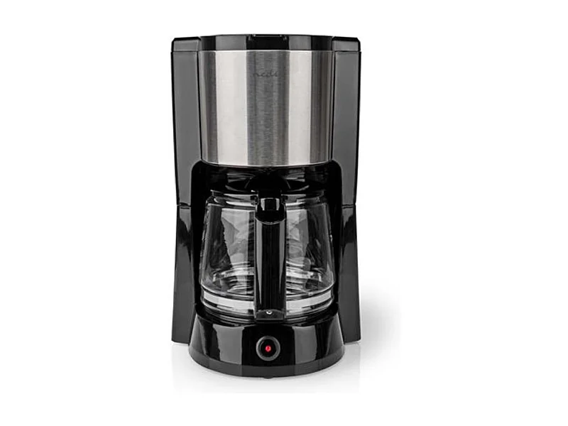 Nedis Cafetière filtre 12 tasses 1000w noir/argent - KACM260EBK