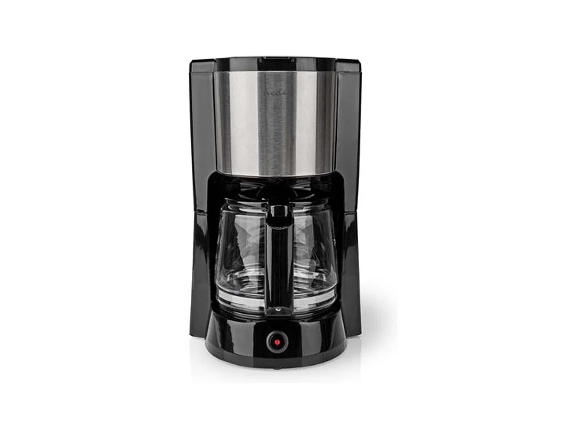 Nedis Cafetière filtre 12 tasses 1000w noir/argent - KACM260EBK