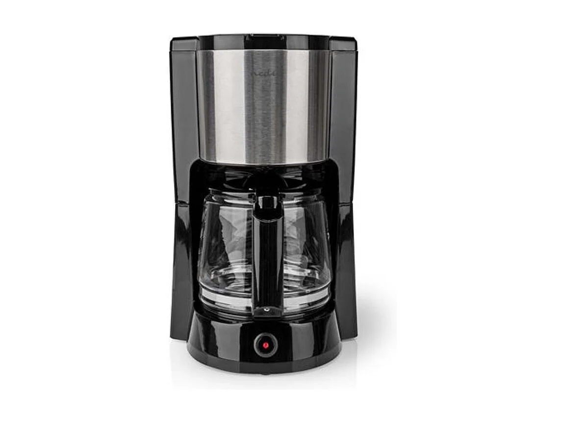Nedis Cafetière filtre 12 tasses 1000w noir/argent - KACM260EBK
