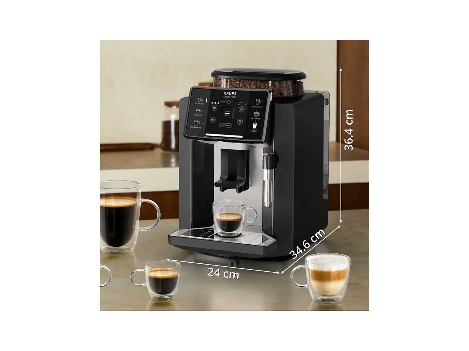 Krups Robot café 15 bars noir - EA910A10