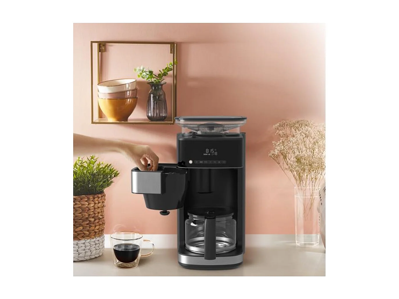 Krups Cafetière filtre programmable 10-15 tasses 1000w - KM832810