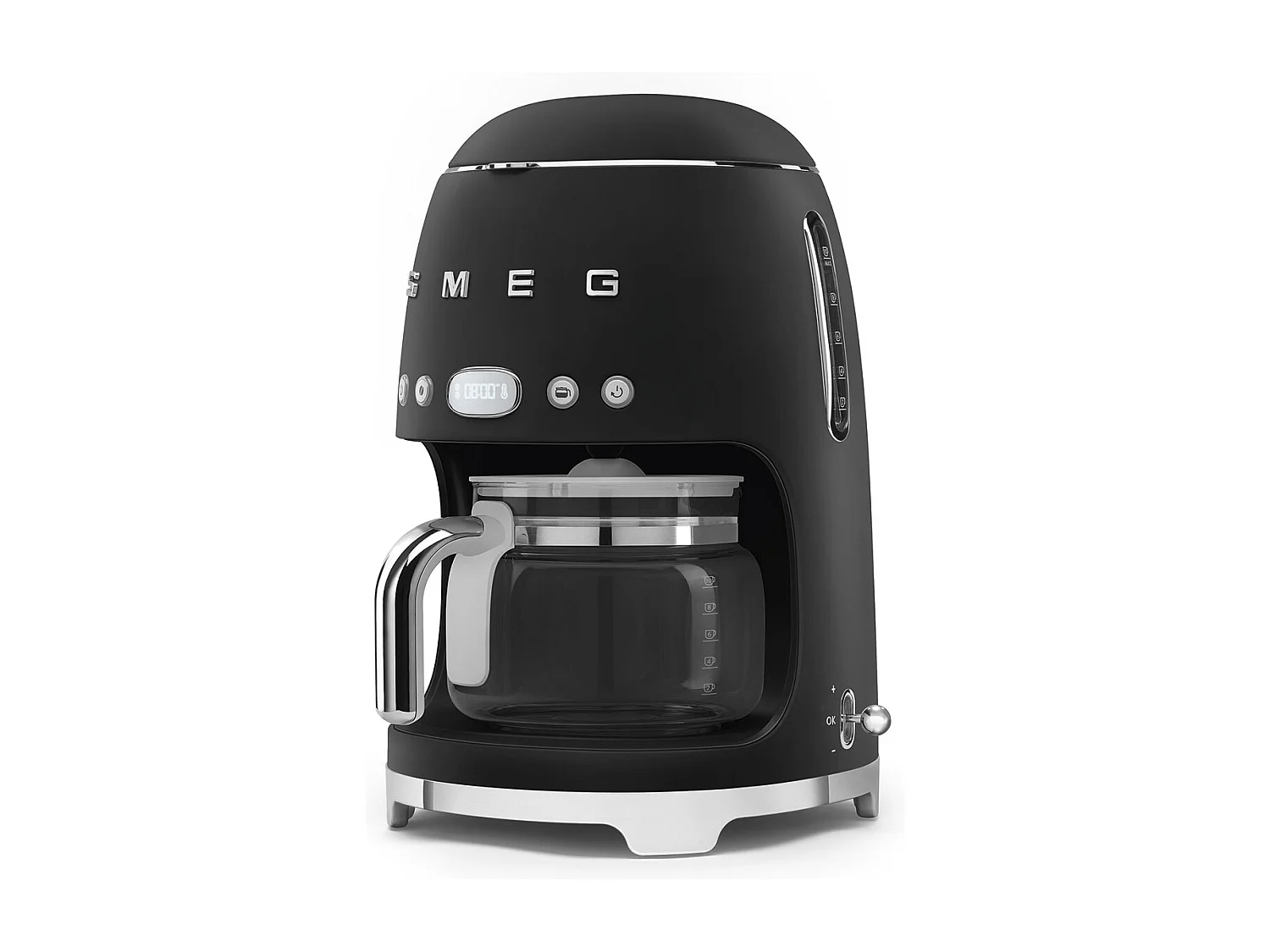Smeg DCF02BLMEU 1050W Matte Schwarze Tropfkaffeemaschine