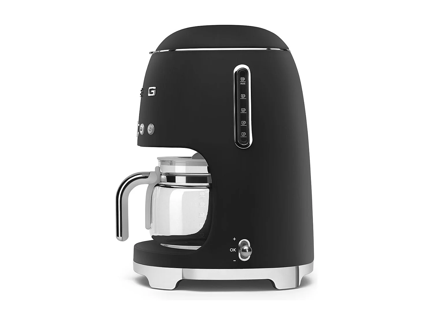 Smeg DCF02BLMEU 1050W Matte Schwarze Tropfkaffeemaschine
