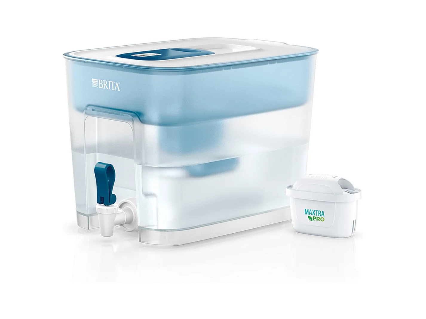 Distributeur d'eau Brita Flow avec 1 cartouche Maxtra Pro 1051126 Bleu