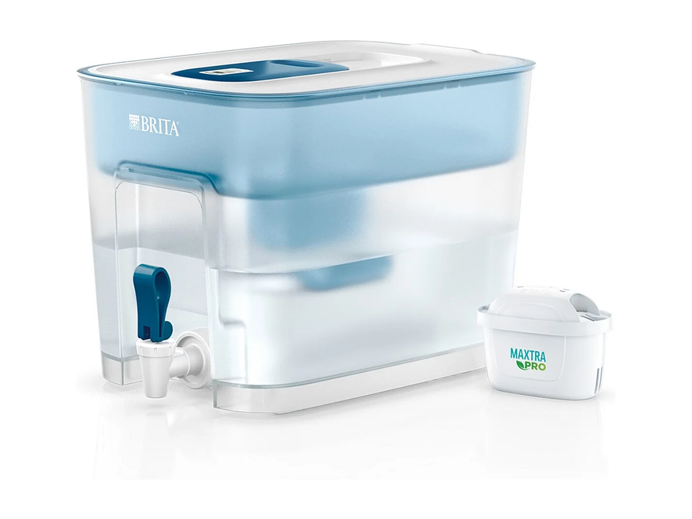 Distributeur d'eau Brita Flow avec 1 cartouche Maxtra Pro 1051126 Bleu