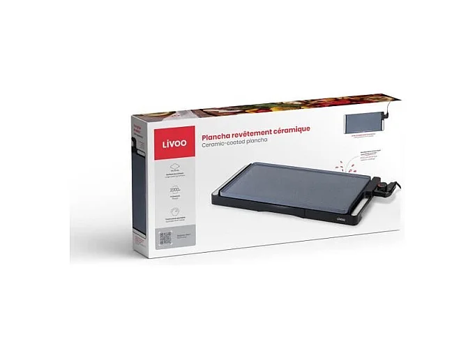 Livoo Plancha électrique 2200w 50x25cm - DOC320