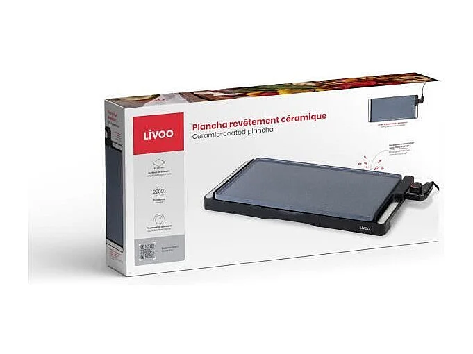 Livoo Plancha électrique 2200w 50x25cm - DOC320