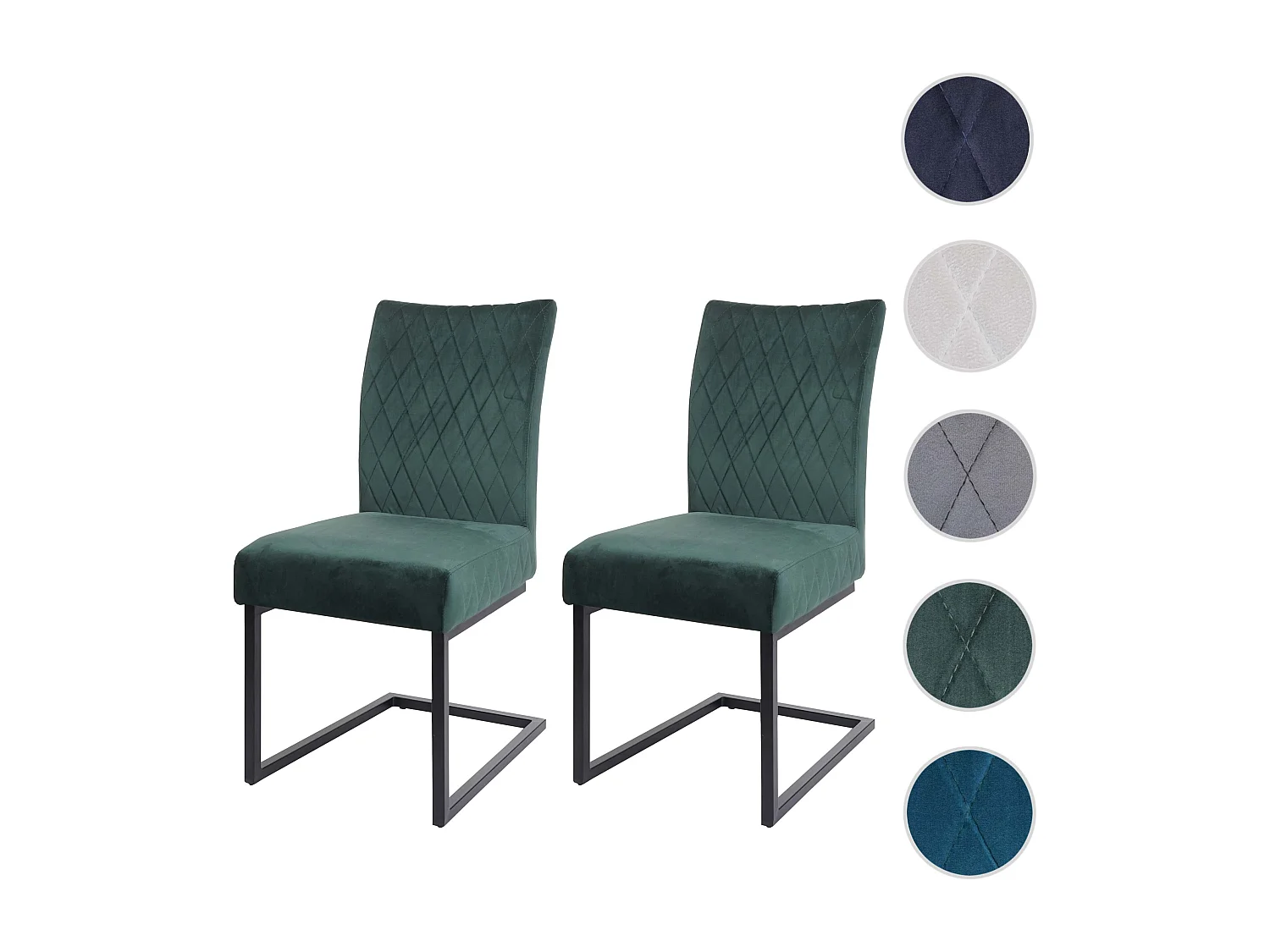 Piétement luge MCW-L15 (lot de 2),  vert