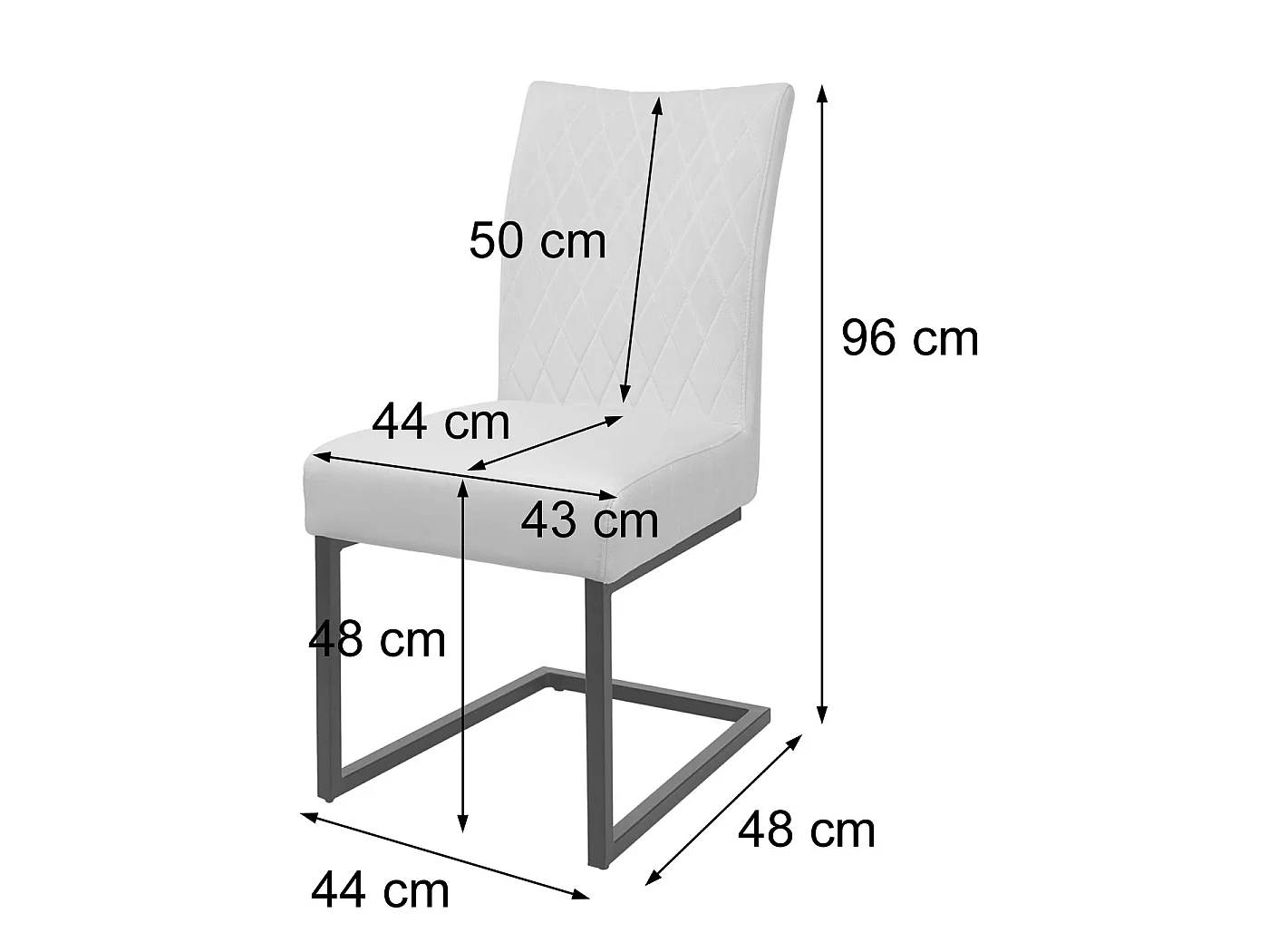 Freischwinger MCW-L15 (2er-Set), Grün