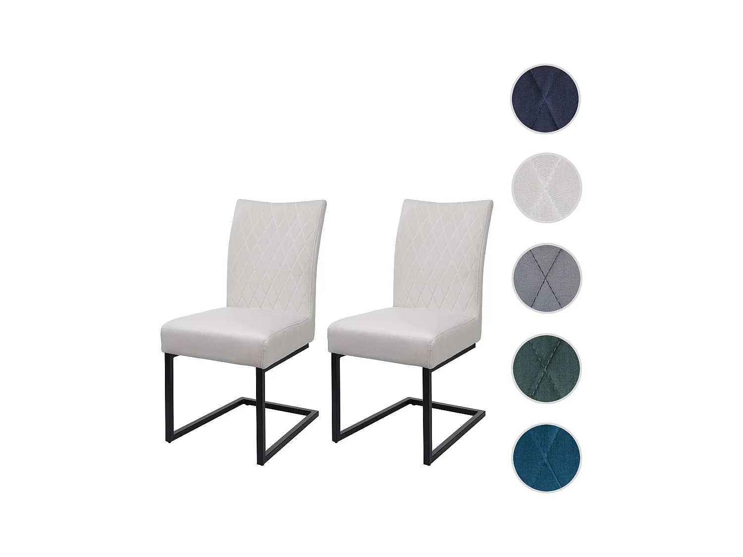 Piétement luge MCW-L15 (lot de 2),  crème-beige