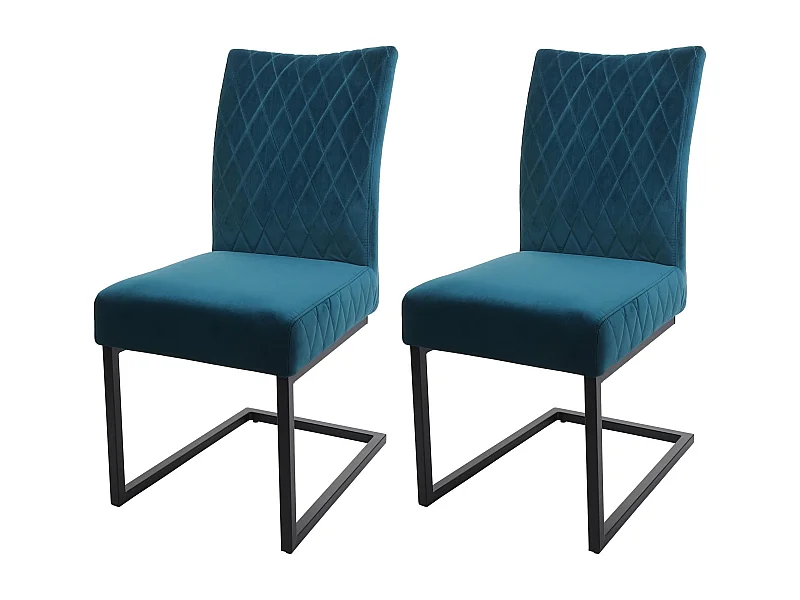 Piétement luge MCW-L15 (lot de 2),  turqoise-bleu