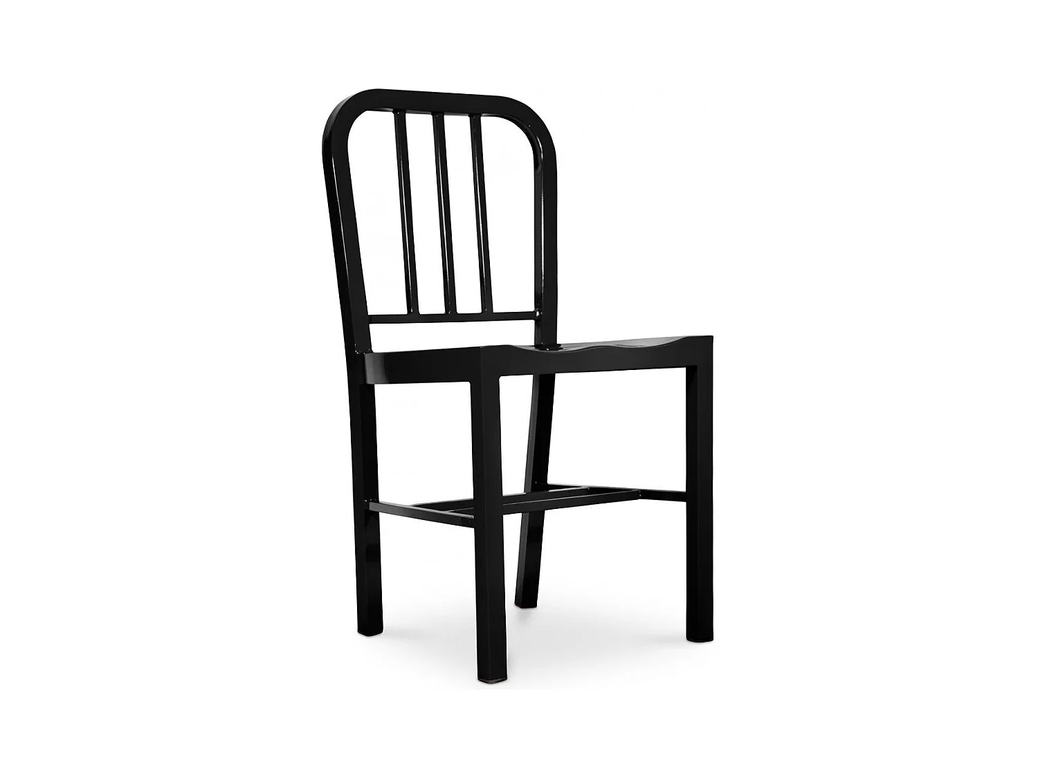 Chaise de salle à manger - Design en acier - Jadon Noir