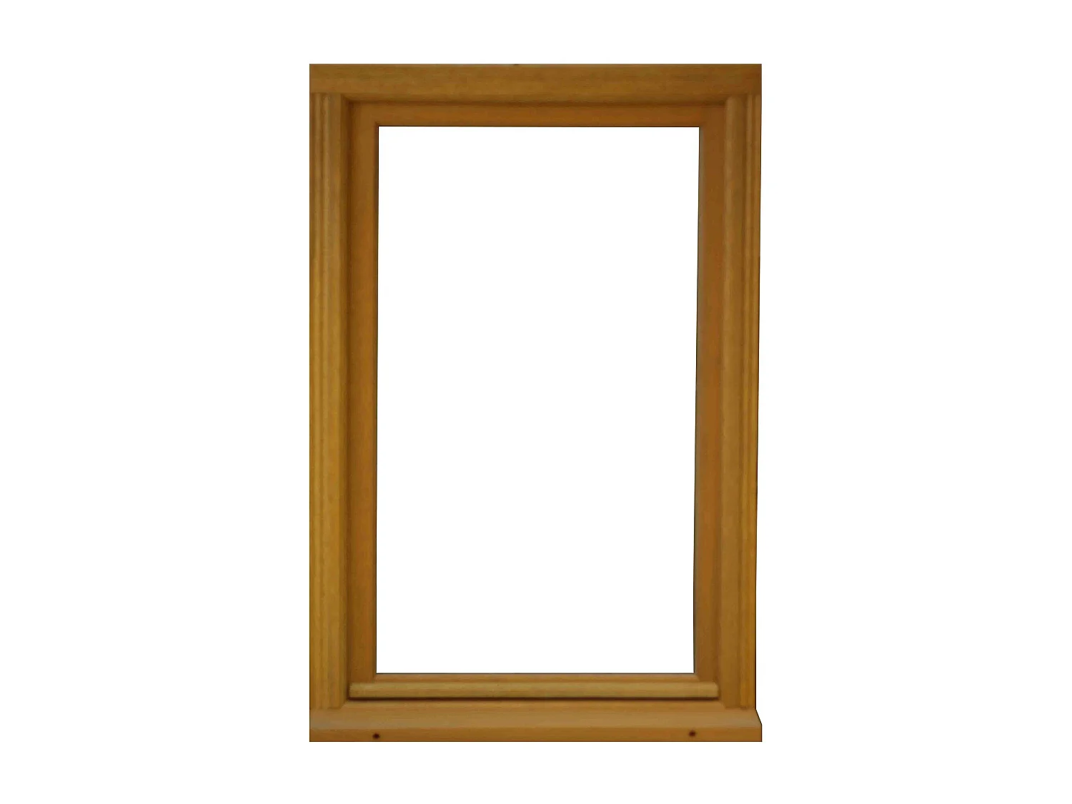 Fenetre Bois 1 Vantail H75 X L50 Tirant Droit + Tapees Iso 100 (2 De 1,9m) + Poignee Gd Menuiseries