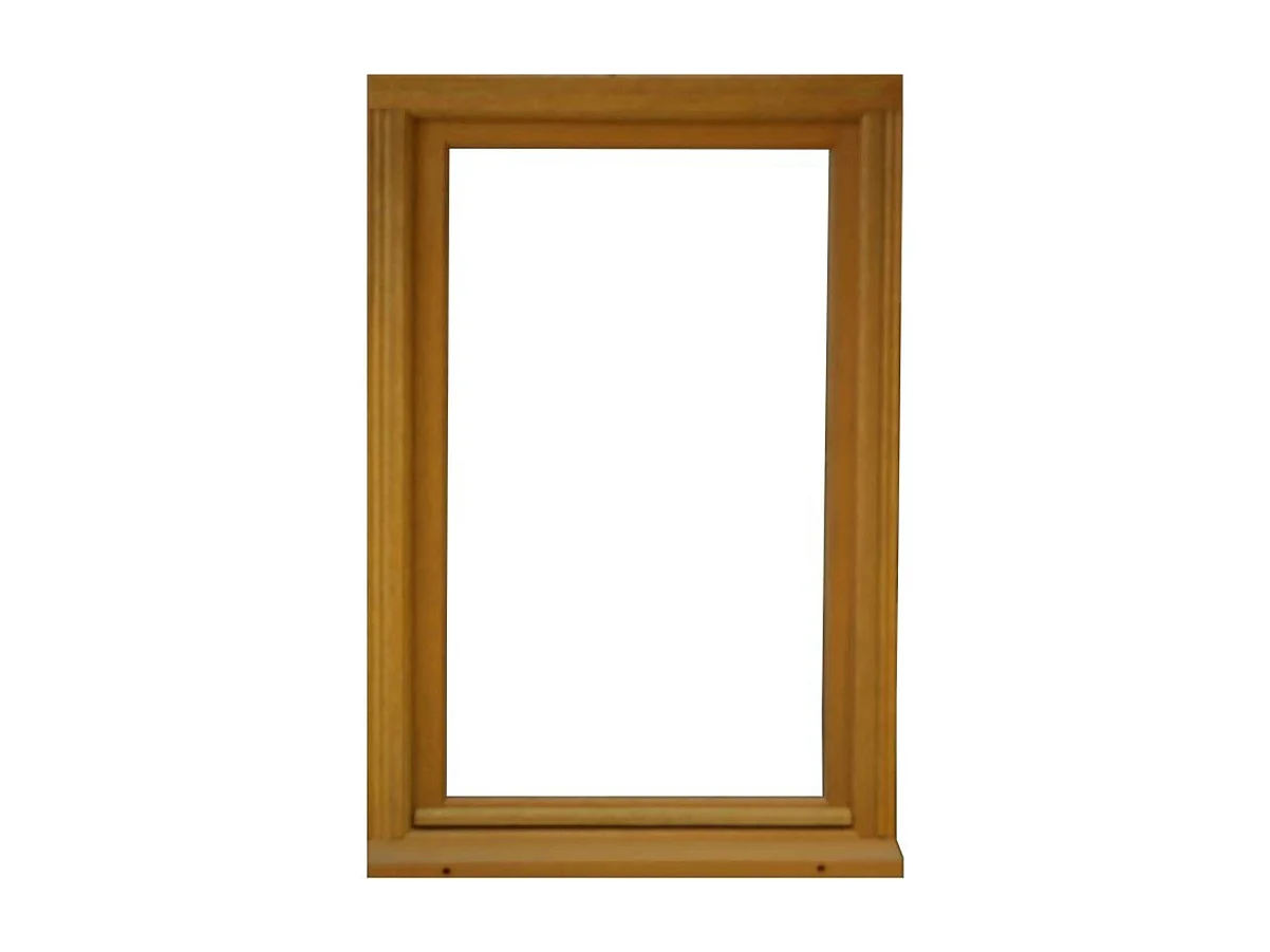 Fenetre Bois 1 Vantail H75 X L60 Tirant Droit + Tapees Iso 100 (2 De 1,9m) + Poignee Gd Menuiseries