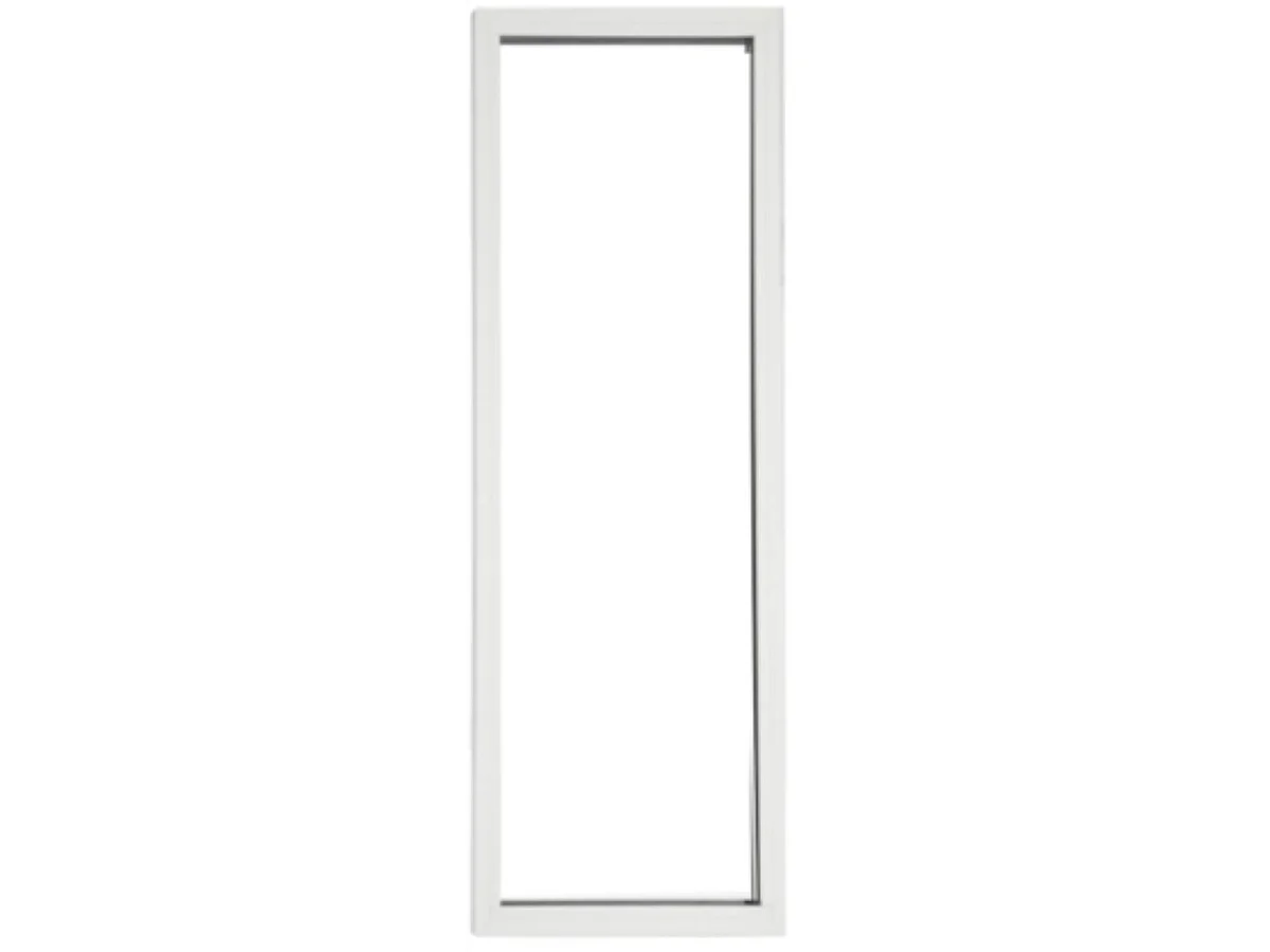 Fenetre Fixe En Aluminium Blanc  Vertical H215 X L60 Gd Menuiseries