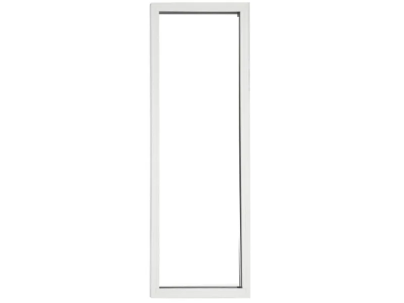 Fenetre Fixe En Aluminium Blanc  Vertical H215 X L60 Gd Menuiseries