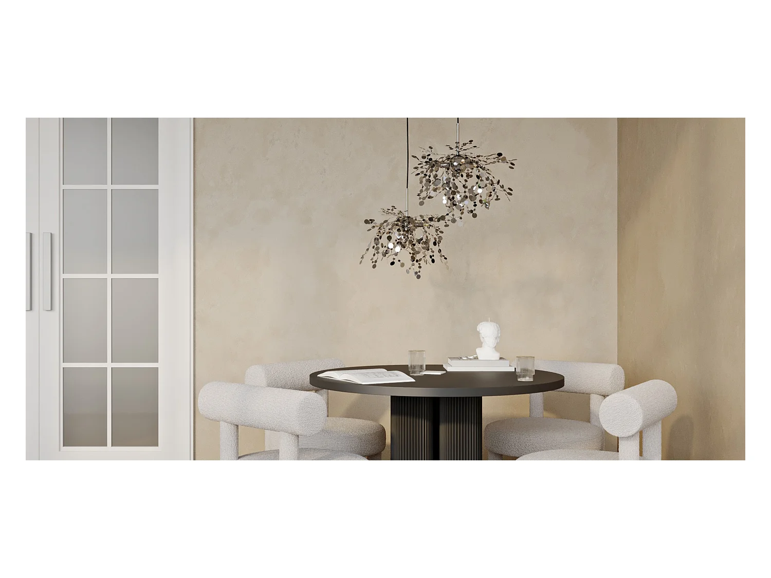 Lámpara Colgante de Acero - Flora