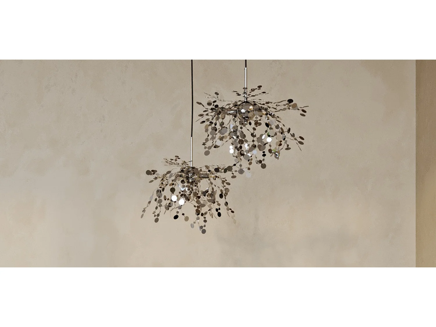 Lámpara Colgante de Acero - Flora