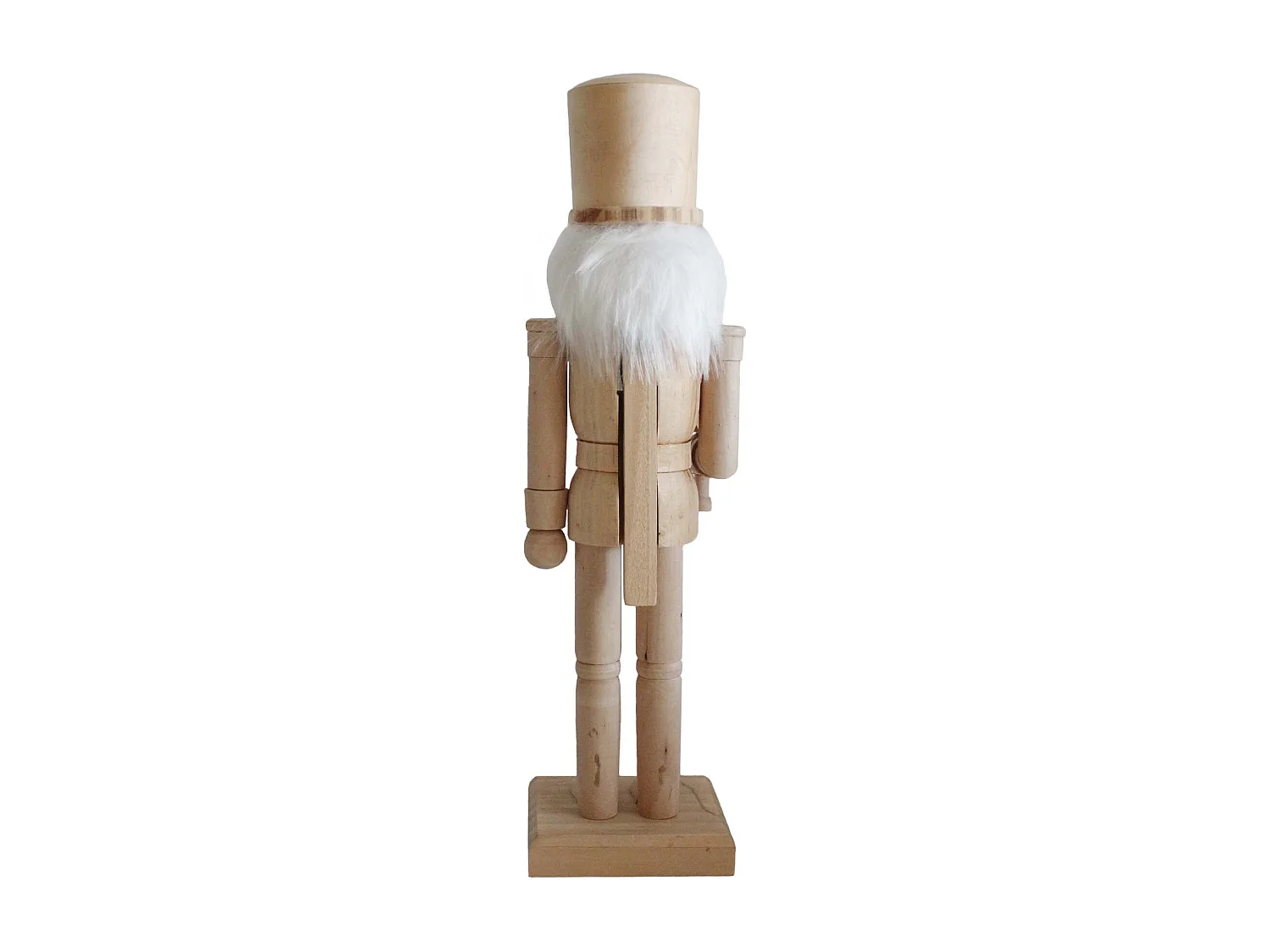 Casse-noisette de Noël Rebecca Mobili Zadie 25x6,5x7,5 Bois Marron Blanc Classique