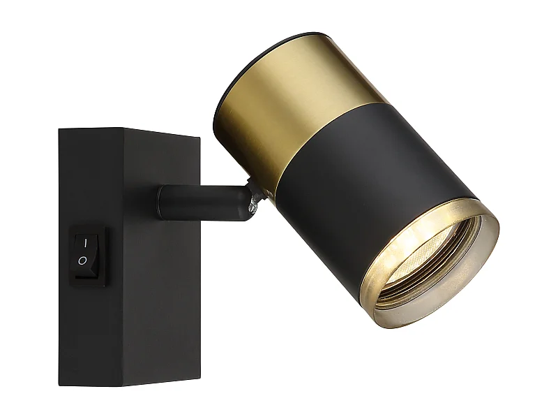 Strahler Metall schwarz matt, 1x GU10