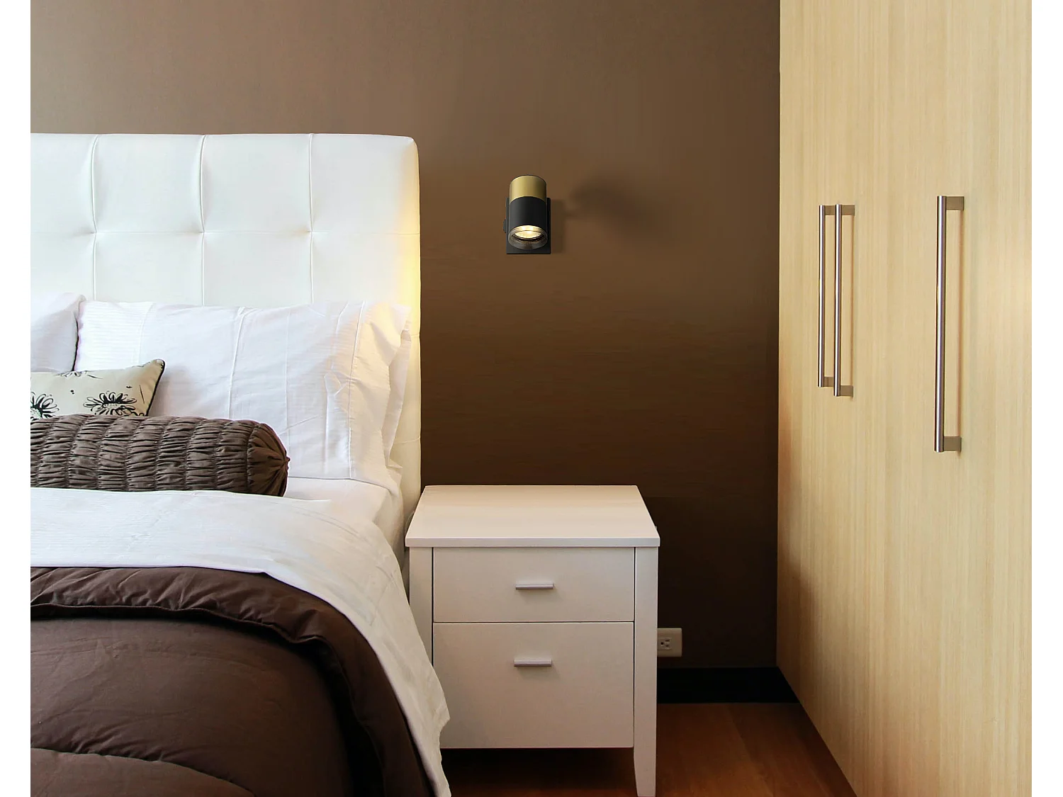 Strahler Metall schwarz matt, 1x GU10