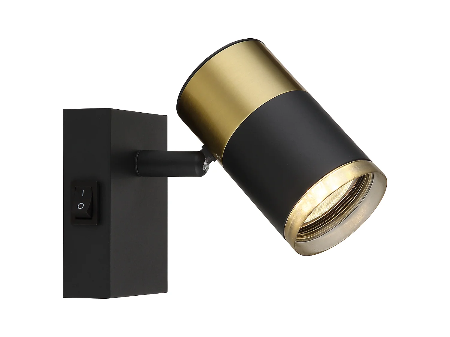 Spot metaal zwart dof, 1x Gu10