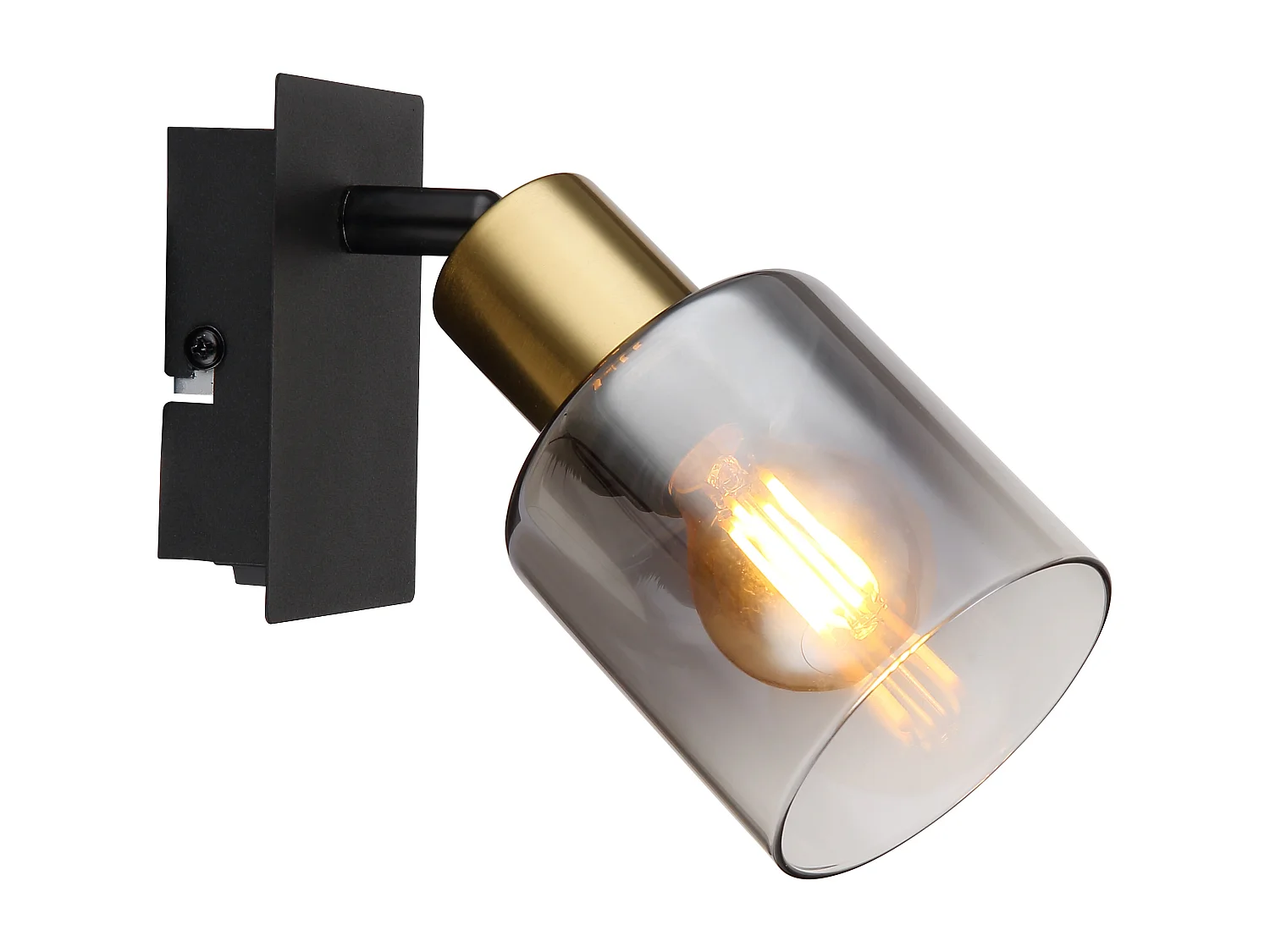 Spot metaal zwart dof, 1x E14