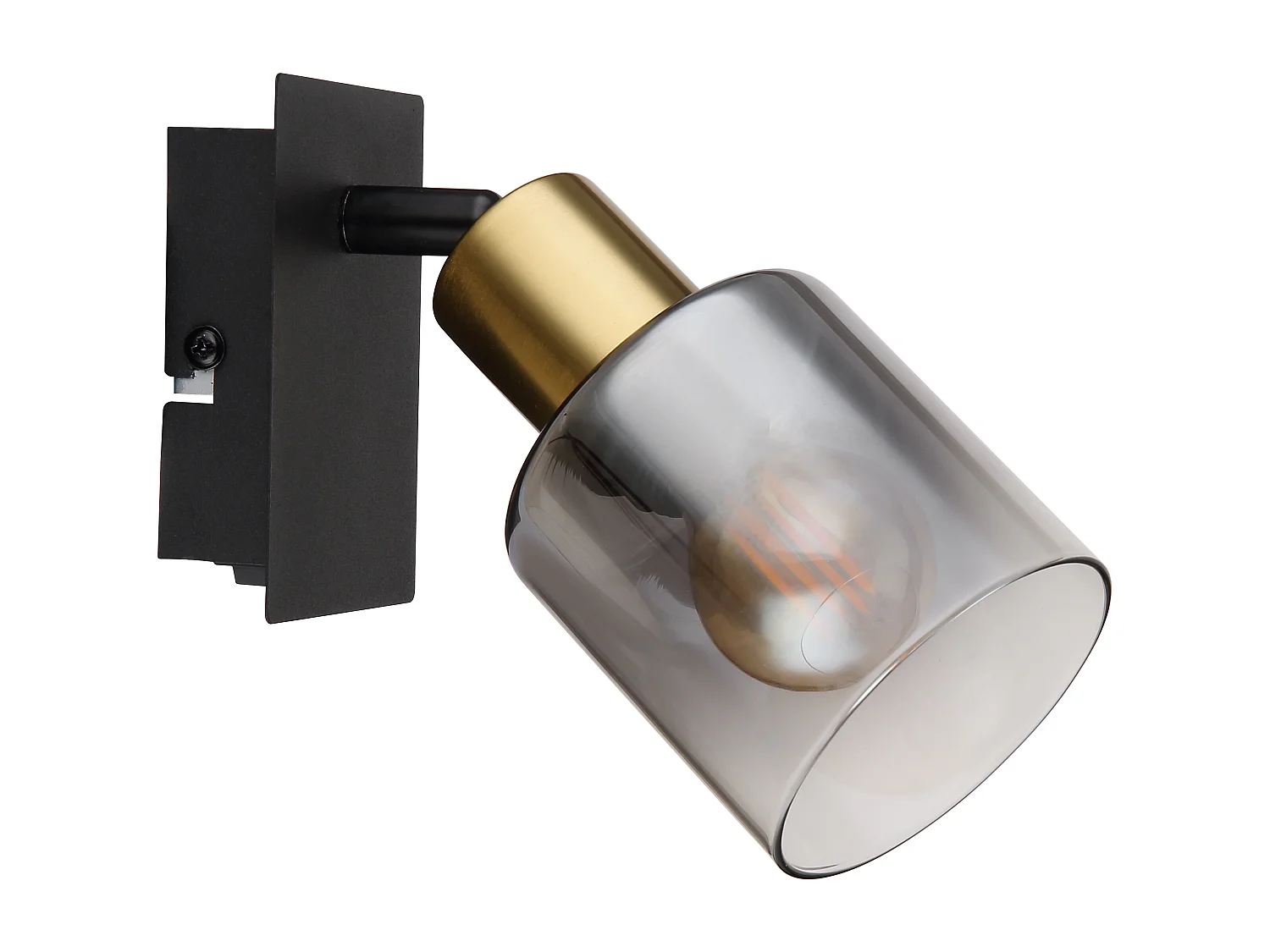 Spot metaal zwart dof, 1x E14