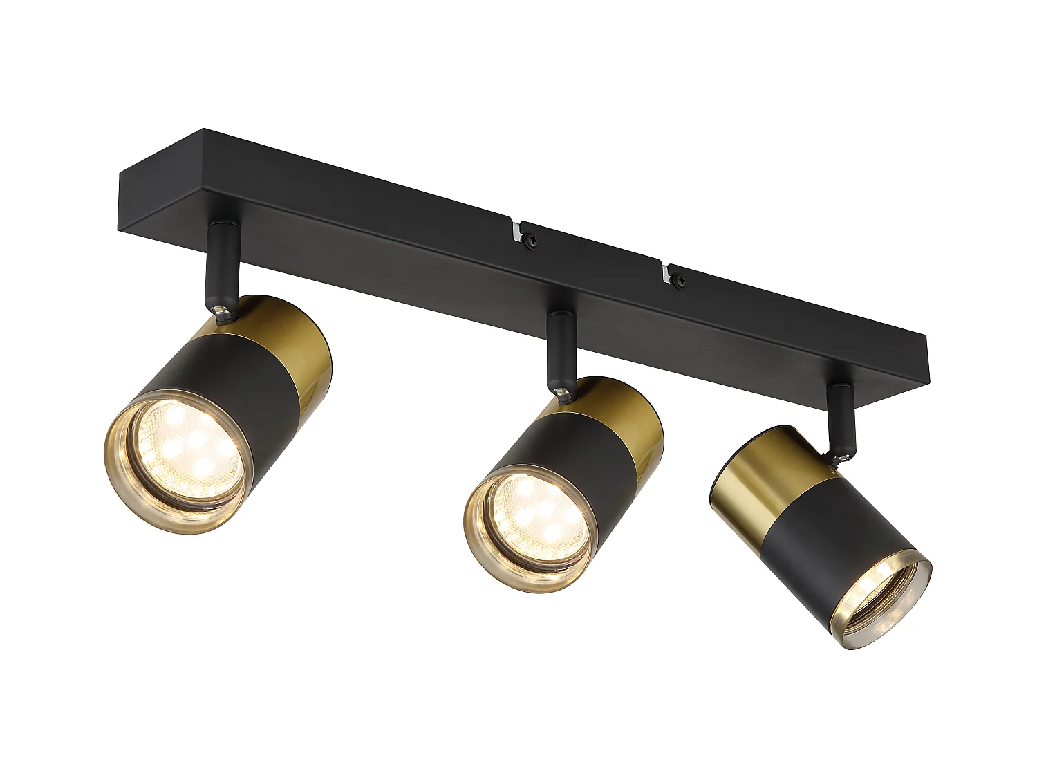 Spot métal noir mat, 3x GU10