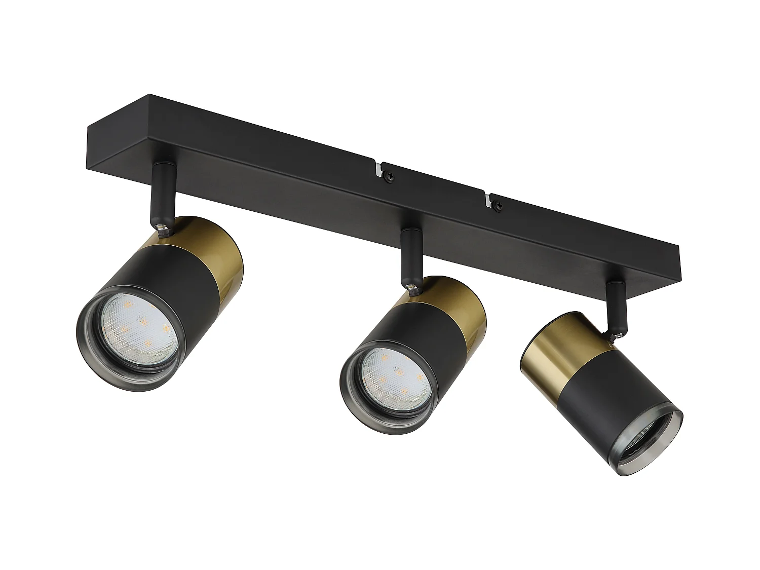 Spot métal noir mat, 3x GU10