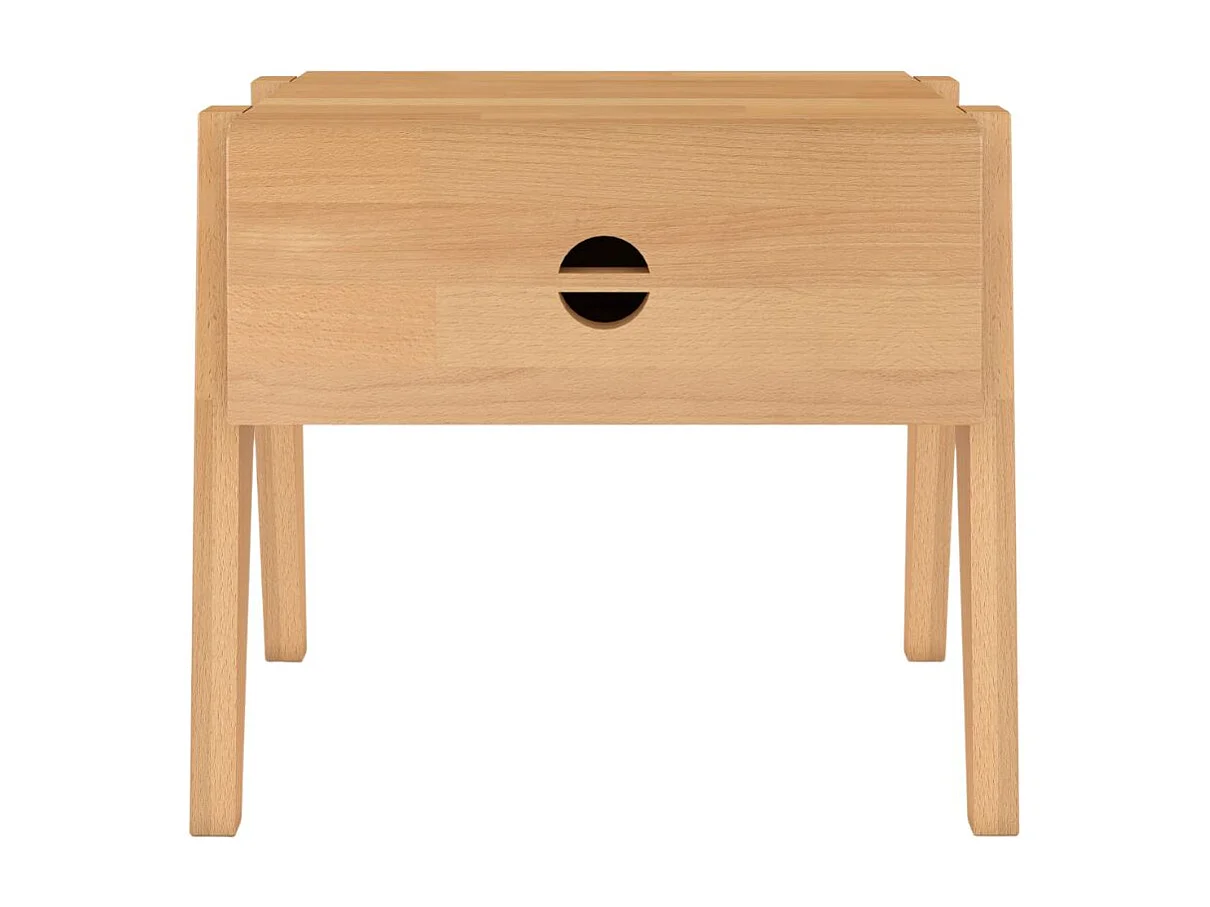 Massivholznachttisch Radom mit schublade, buche - lackiert, naturfarben