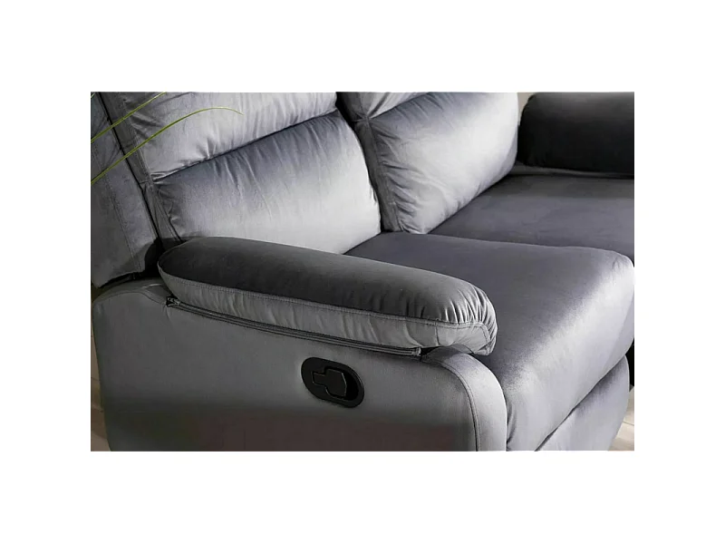 Sofa rozkładana SPENCER 2 VELVET szara