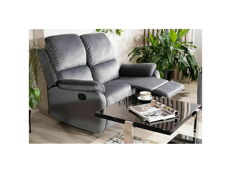 Sofa rozkładana SPENCER 2 VELVET szara