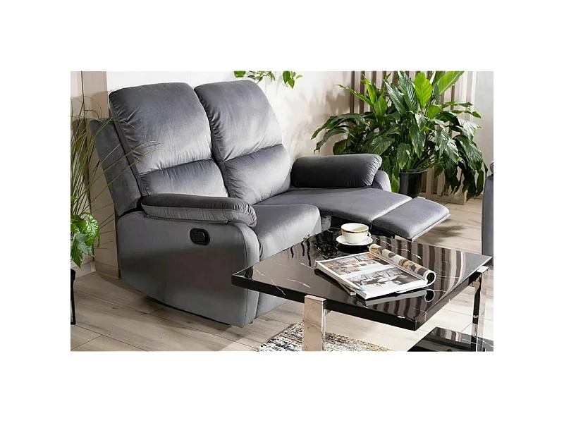 Sofa rozkładana SPENCER 2 VELVET szara