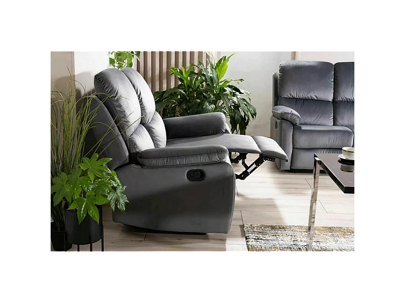 Sofa rozkładana SPENCER 2 VELVET szara