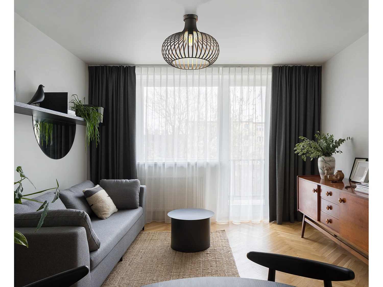 Deckenleuchte Metall rostfarben matt, 1x E27