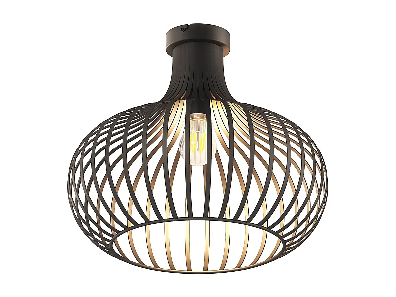 Deckenleuchte Metall rostfarben matt, 1x E27